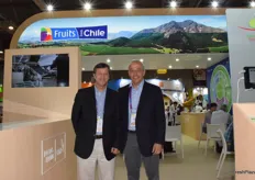 Mr Carlos Gruzat from the Chile Kiwifruit Committee and Mr Andres Armstrong from the Chile Blueberry Committee.